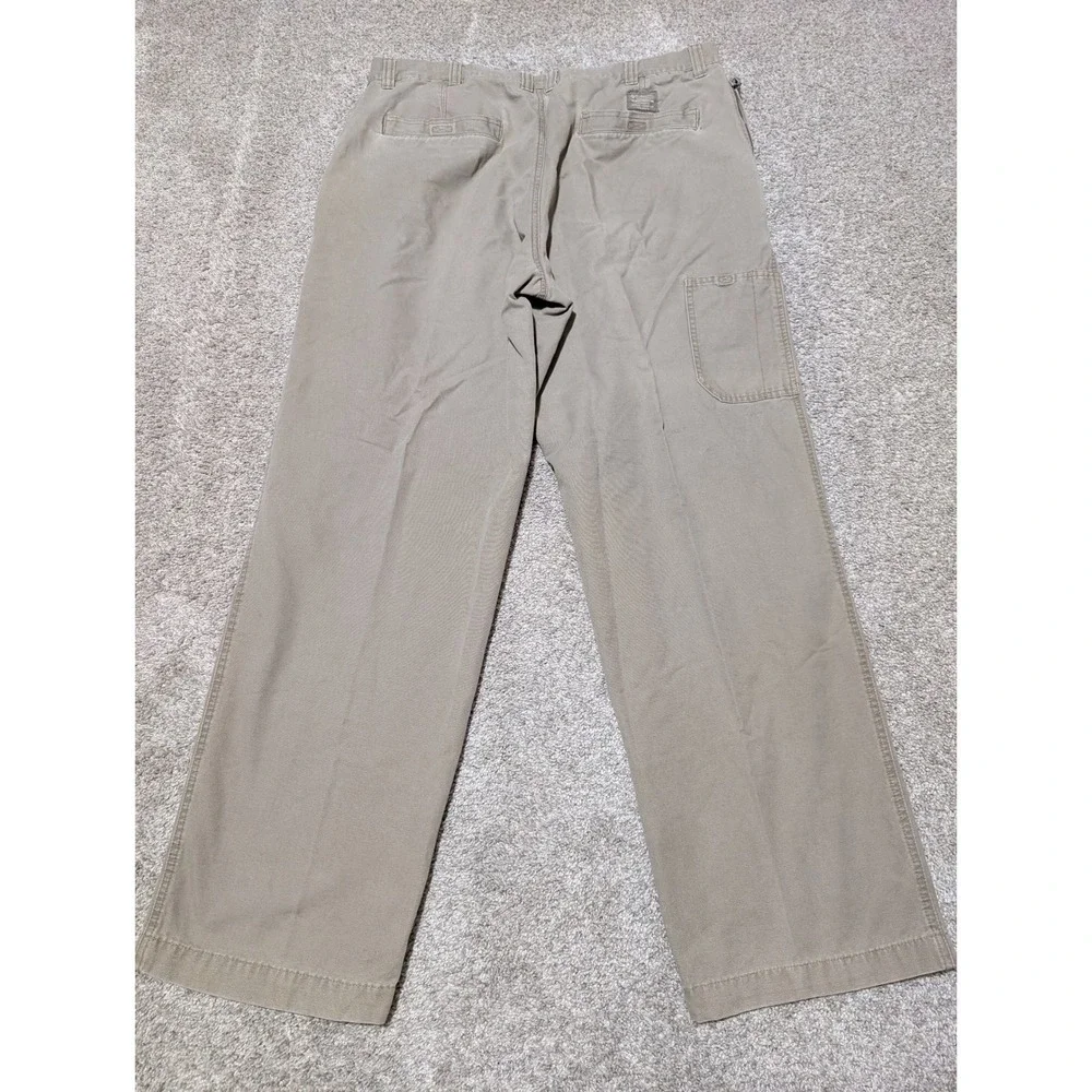Columbia Pants Mens 40 Khaki Tan AM1142 Straight Leg Cotton Canvas Work Utility‎